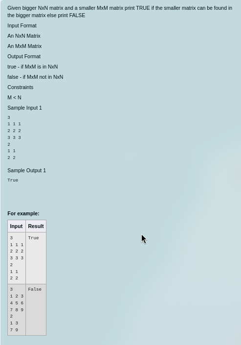 bigger N x N matrics