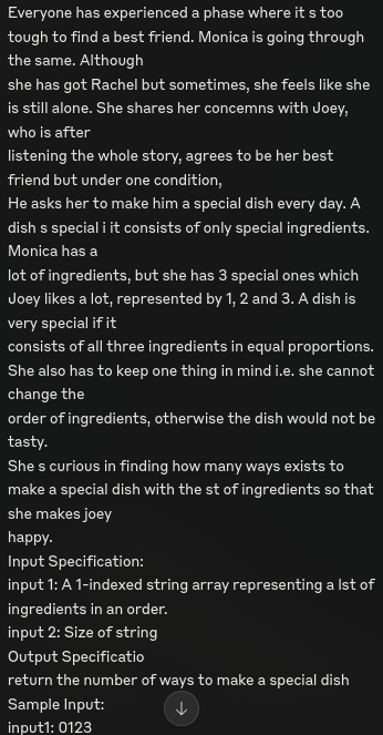 Special dishes monica